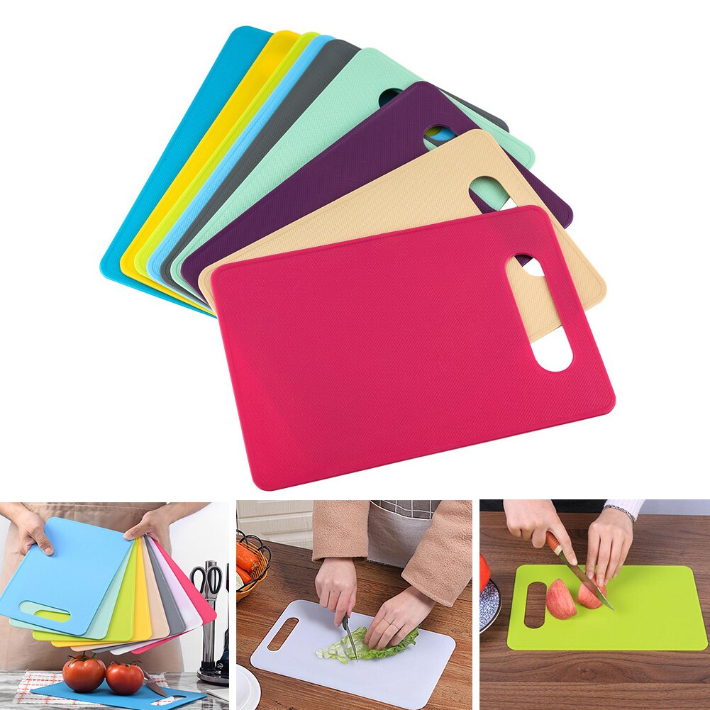 Non-Slip Kunststof Hakblok Hangen Gat Snijplank Voedsel Snijden Blok Mat Koken Levert Fruit Groente Snijden Keukengereedschap