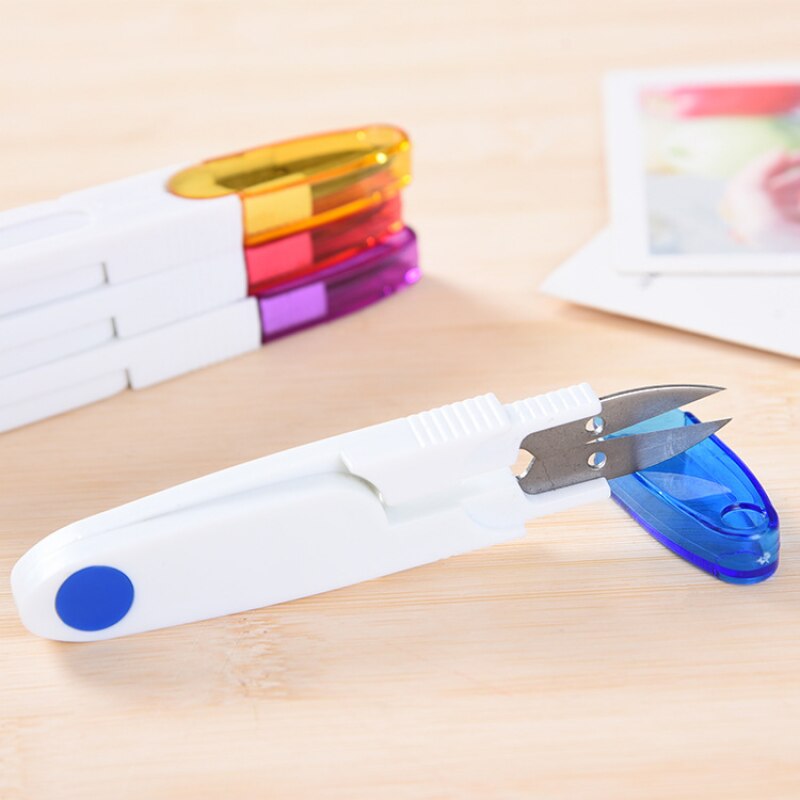 U-Shaped Thread Scissors Deburring Fishing Line Shears Cross Stitch Sewing Snip Thread Tailor Cutter Scissors Diy Craft Tool