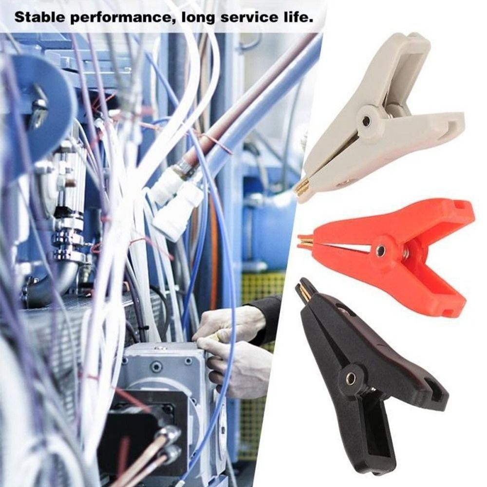Metal Test Clips Electrical Flat Crocodile Clip LCR Kelvin Alligator Clamp Copper Brass Alligator Clamp LCR Kelvin Clip