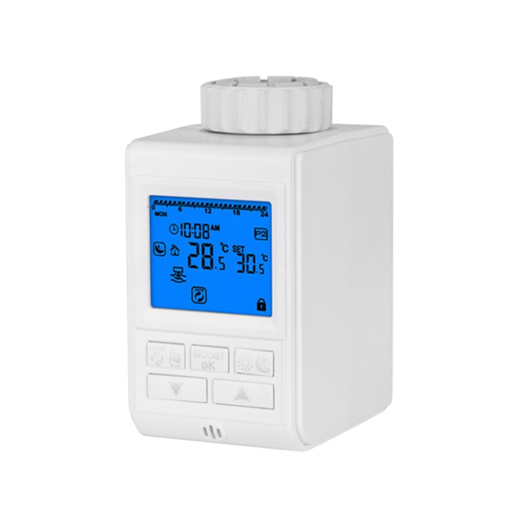 Programmable Thermostat Timer TRV Radiator Valve Actuator Temperature Controller
