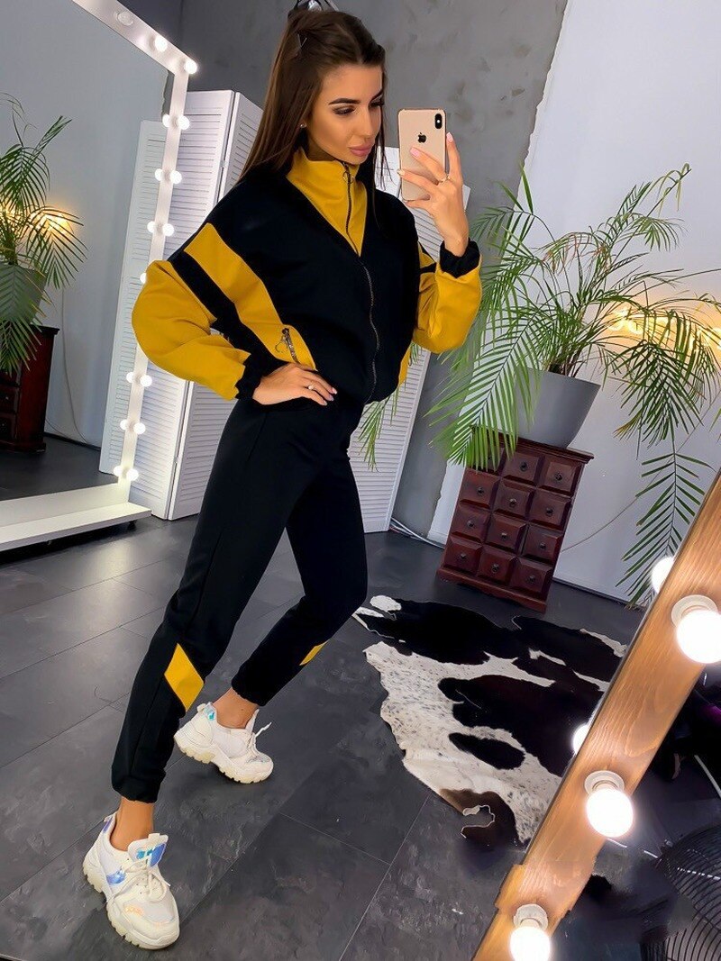 Vrouwen Running Set Sport Fitness Toevallige Sweatshirt En Broek Herfst Fasion Hoodies Trainingspak Sportkleding Sets