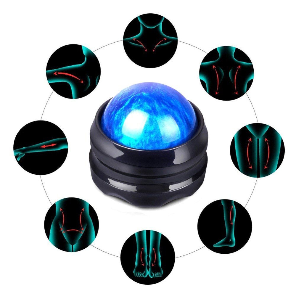 Massage roller ball massager kropsterapi fod ryg talje hofte relaxer stress release muskel afslapning fitness udstyr