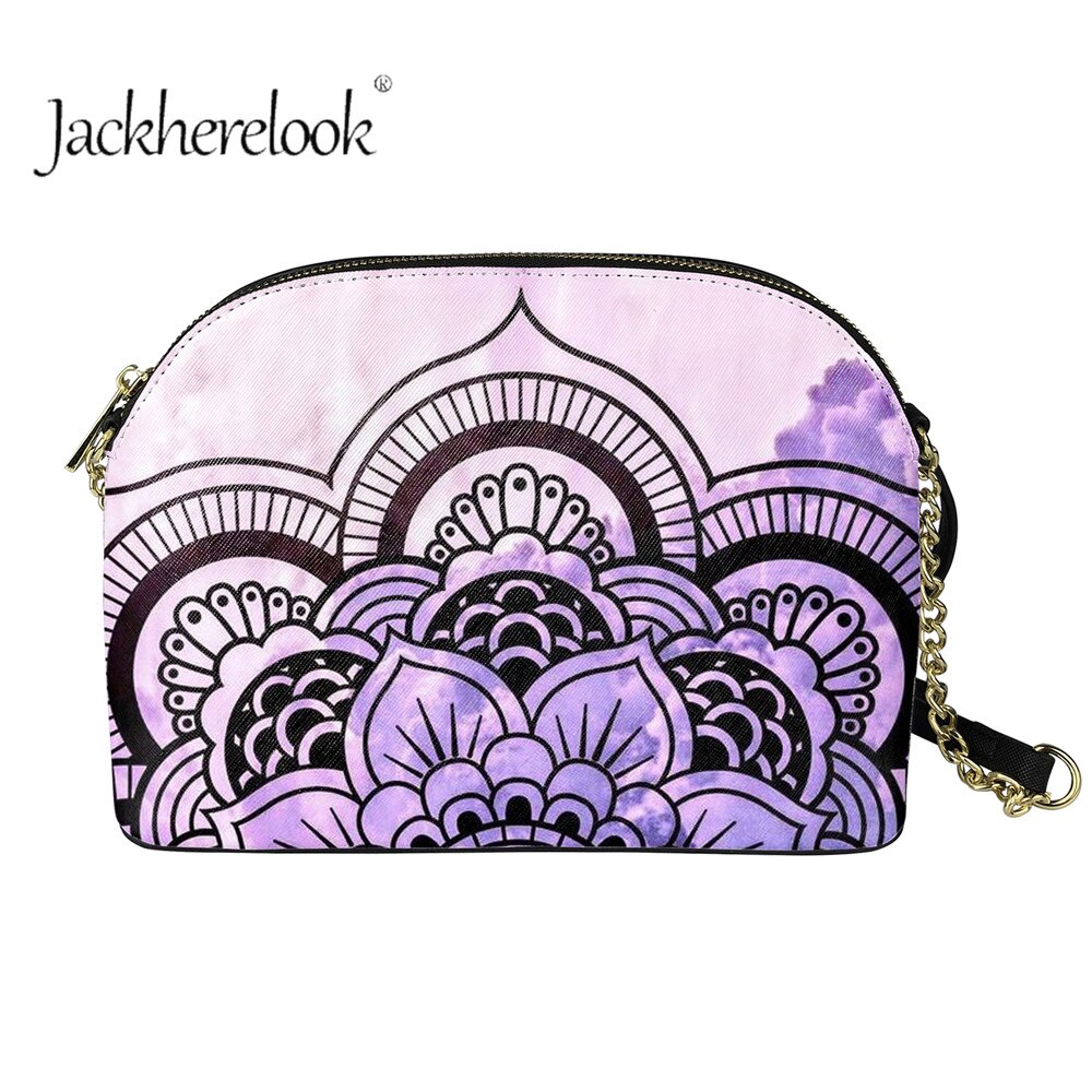 Jackherelook dames boho bloemenpatroon dames rits ketting schoudertas outdoor grote capaciteit bolsas: Hmf 5059 d 49