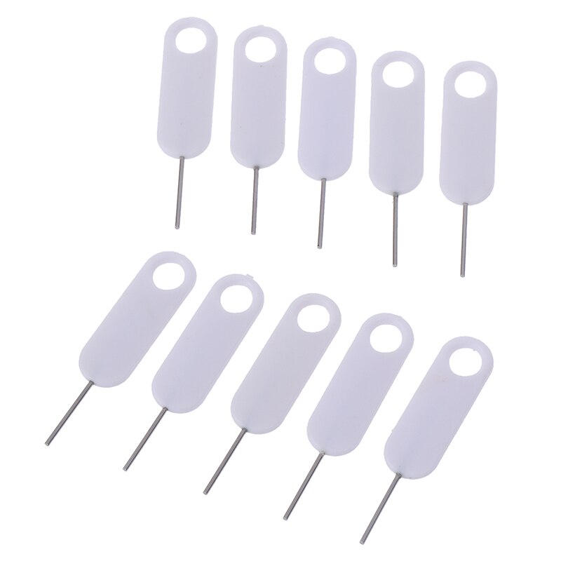 10 Pcs White Sim Card Tray Removal Pin Eject Opener Tool voor Smartphones Tabletten