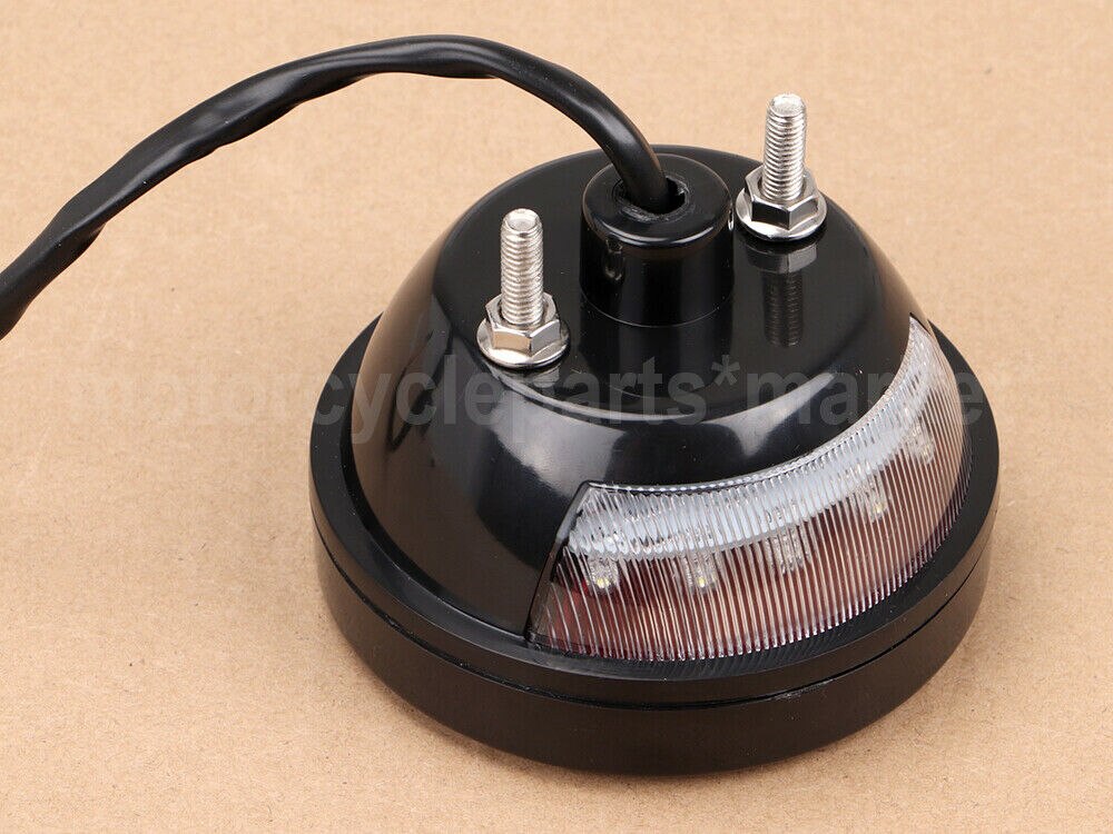 Zwart Rood Motorcycle LED Achterlicht Voor Harley Chopper Bobber Cafe Racer Vintage Achter Stop Lamp Remlicht
