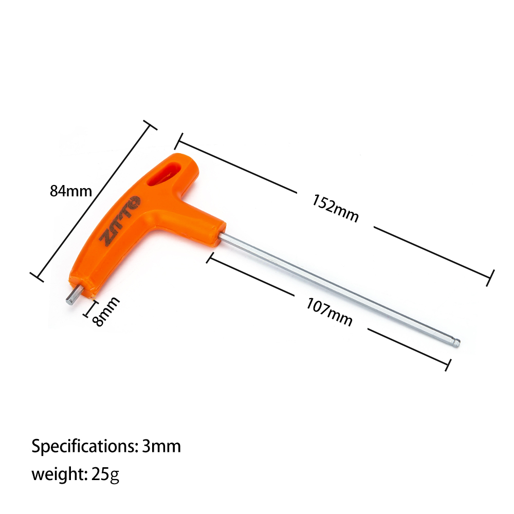 ZTTO llave hexagonal Universal llave Allen herramienta de mano 2/2, 5/3/4/5/6/8/10mm adaptador de presión rápida bola/cabeza plana acero cromado: Rojo