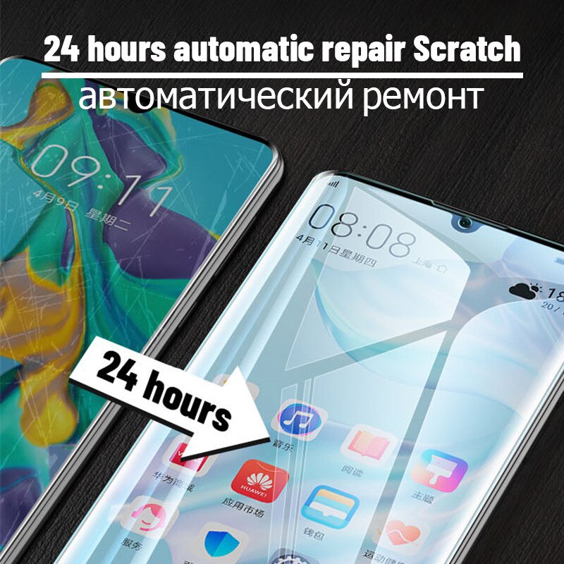 999D Anti-Burst Hydrogel Film For Huawei P30 P40 Lite E Protective Screen Protector P20 Pro P10 Plus P Smart Film