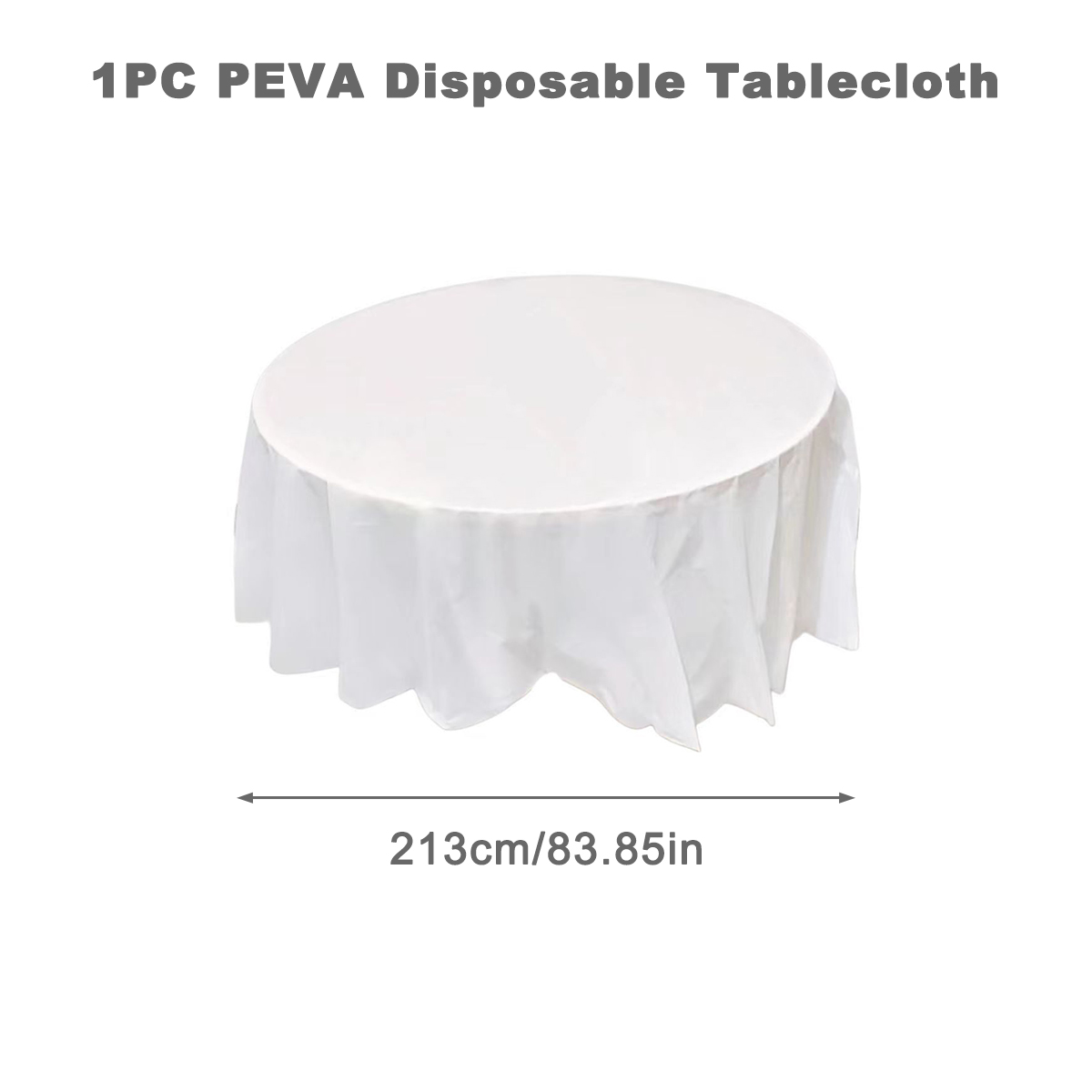 Einfarbige Einweg-Tischdecke, runde Tischdecke, nordische Tischdecke für Zuhause, Hochzeit, Geburtstag, Weihnachten, Party-Dekoration: Gelb