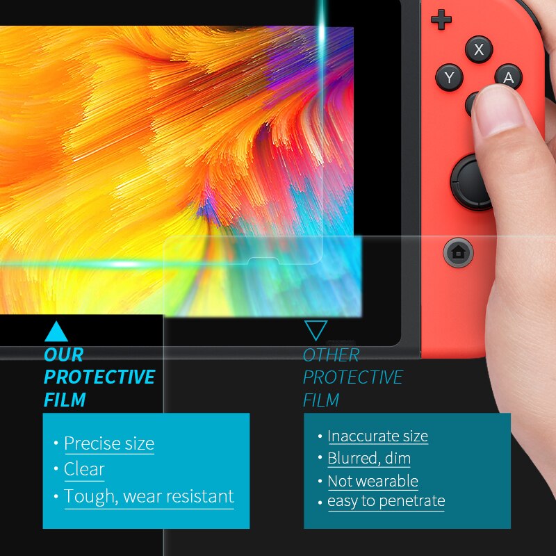 DATA FROG – housse de Protection d&#39;écran anti-rayures pour Nintendo Switch, pour NS LCD