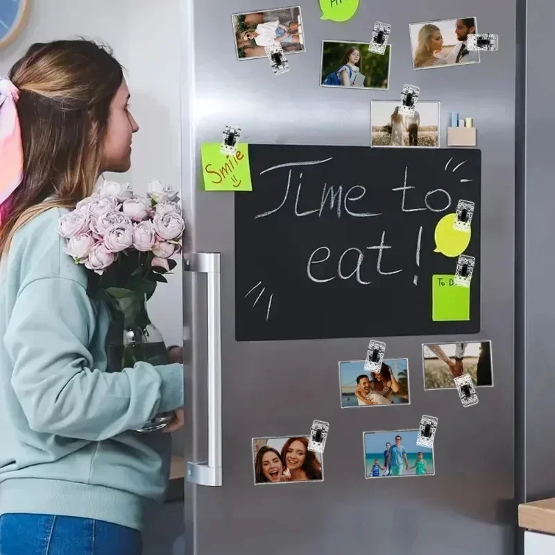 Mini-Magnetklammern, transparent, für Kühlschrank, Foto, Notizen, Lebensmittelversiegelung, Aufbewahrungsklammern für Zuhause, Büro, DIY-Organisation