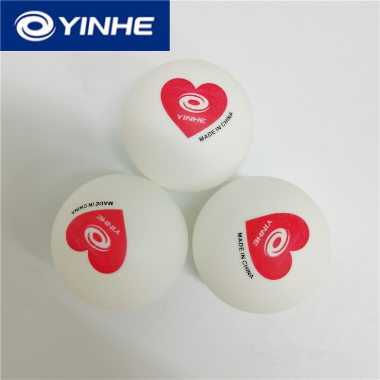 Yinhe Anniversary Limited Edition Red heart ABS Training ball Seamed 40+ materials Training table tennis balls