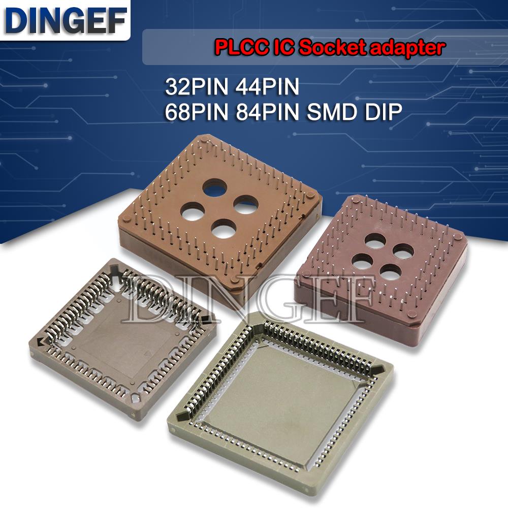 10Stck plcc44 plcc68 plcc84 PLCC32-SMD ic buchse plcc32 buchse Adapter 32 44 68 84 Stift plcc PLCC-32 konverter smd