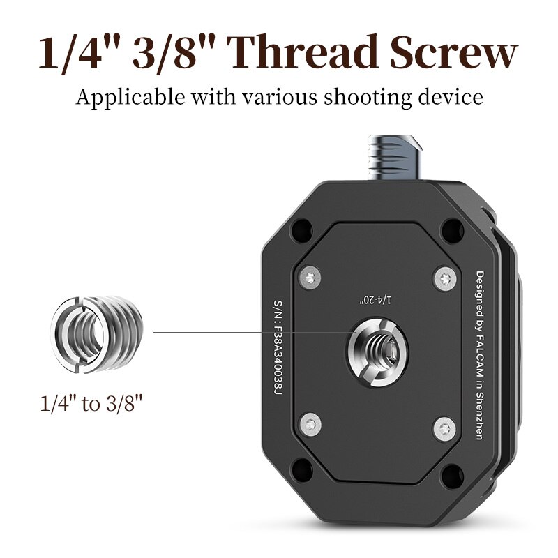 FALCAM F38 Quick Release System for DSLR Camera Stabilizer Tripod Slider Universal Arca Swiss Mount Adapter DSLR Backpack Mount