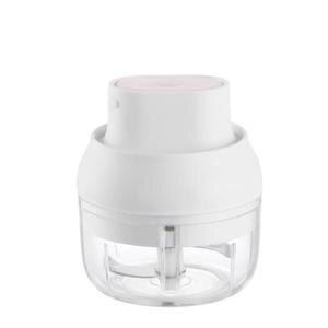 Wireless Portable Electric Crusher Multipurpose Mini USB Rechargable Vegetables Cup Blender Garlic Chopper Cutter Kitchen Tools: White