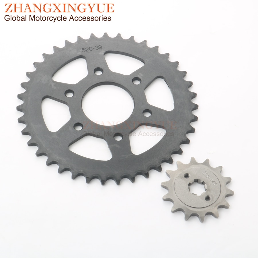 Motorcycle sprocket set BAJAJ PULSAR 200NS Rouser Rs 200 DV101048 520- 39T/14T