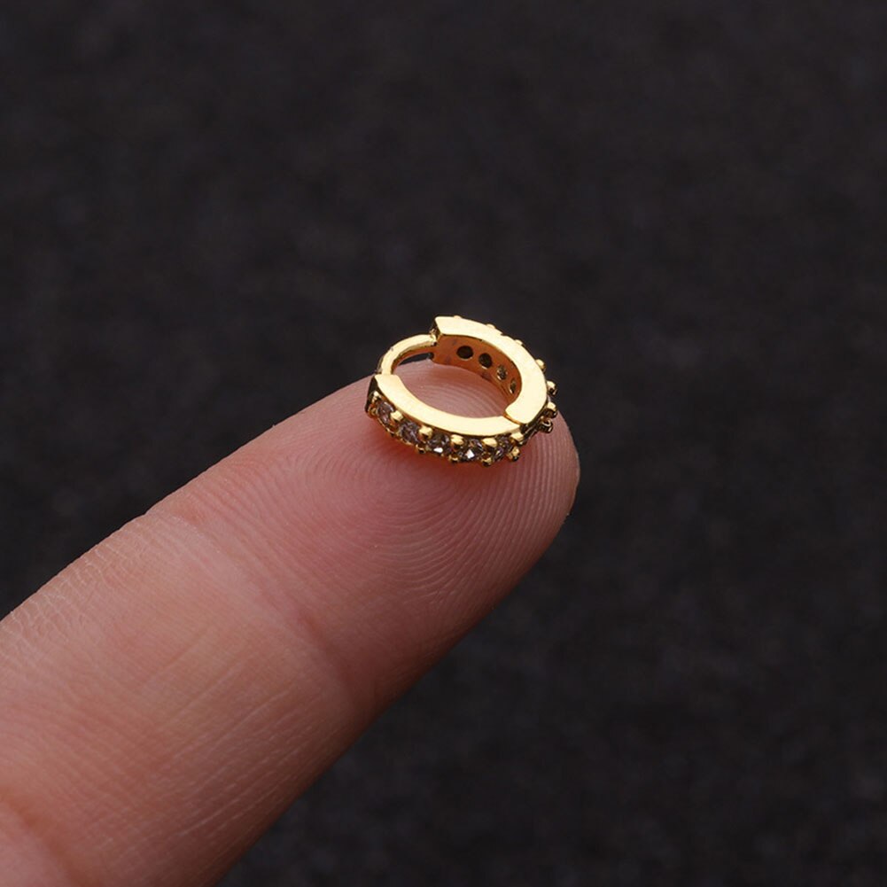 1Pc Rvs Septum Clicker Hoepel Ring Neus Labret Oor Tragus Kraakbeen Daith Helix Earring Stud Body Piercing Sieraden