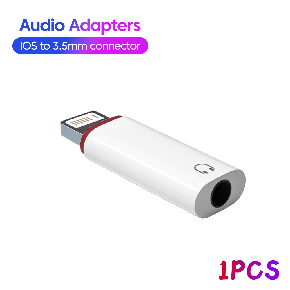 Lightning Naar 3 5 MM Jack Adapter Hoofdtelefoon Converter Voor iPhone 14 13 12Pro Type C Naar 3.5mm Jack hoofdtelefoon Audio Aux Adapter: WHITE