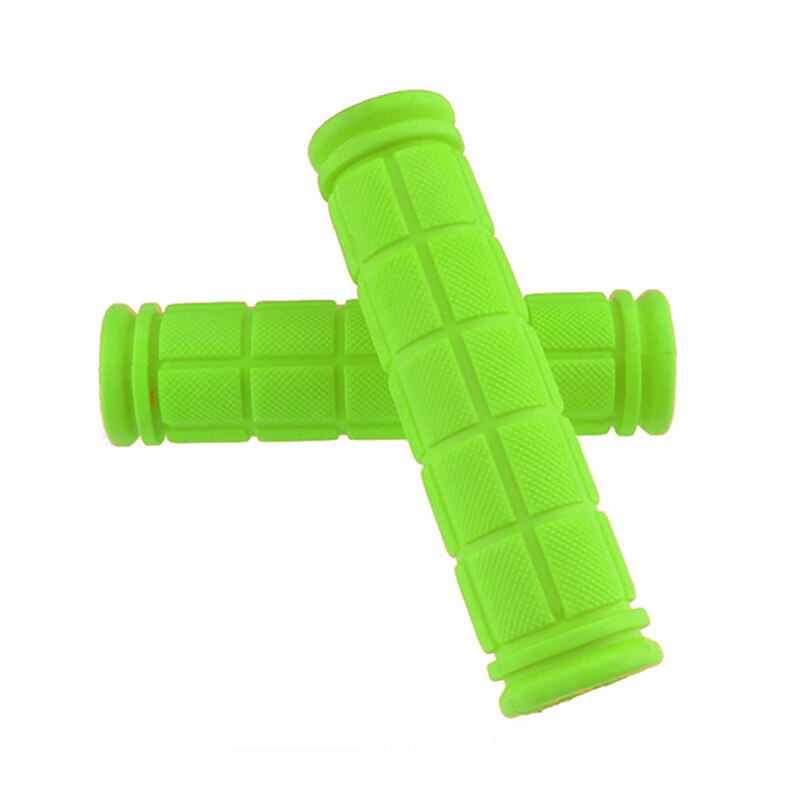 1 par de empuñaduras de manillar de bicicleta antideslizantes, empuñaduras de manillar de bicicleta, cubiertas de goma, piñón fijo, BMX, MTB, accesorios para bicicleta de montaña: Verde