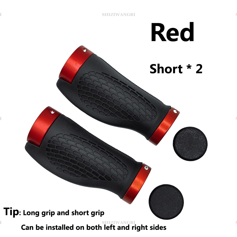 MTB Fahrrad Griffe Lenker Kurze Lange Fahrrad Griffe Anti-Skid Gummi Griff Radfahren Mountainbike Grip Ergonomische: Orange