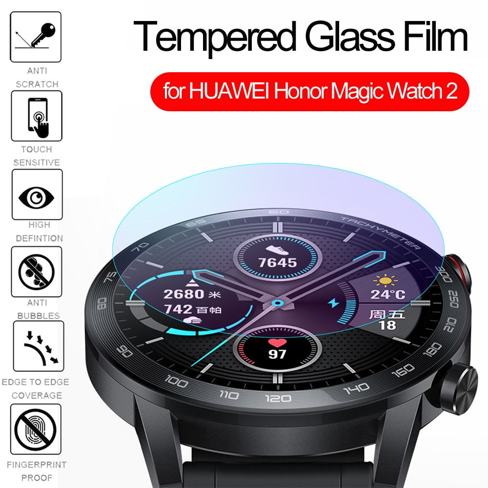 Niet Volledige Cover Gehard Glas Beschermende Film Hd Screen Protector Voor Honor Magic Horloge 2 46Mm Smart Horloge Accessoires