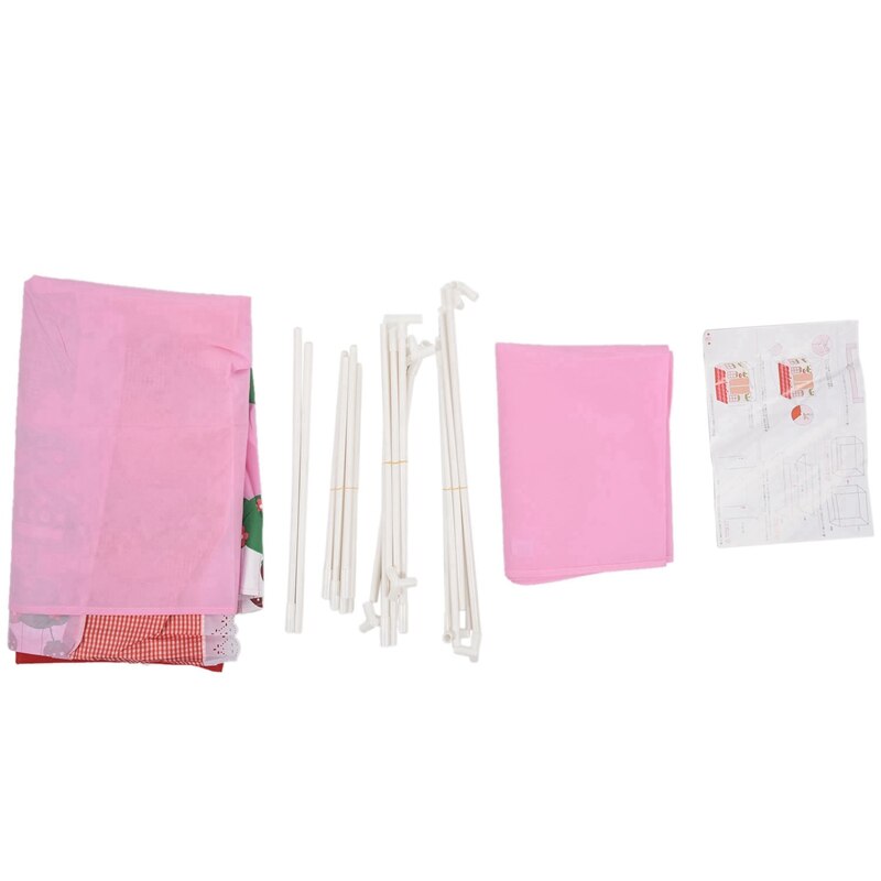 Lekstuga tjej stadshus barn hemlig trädgård rosa lektält jättebra