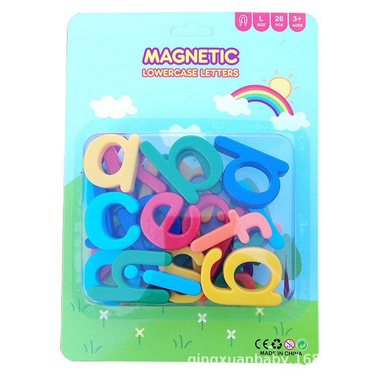 26Pcs Magnetische Leren Alfabet Letters Plastic Koelkast Stickers Peuters Kids Leren Spelling Tellen Educatief Speelgoed: 26 Lage Letters