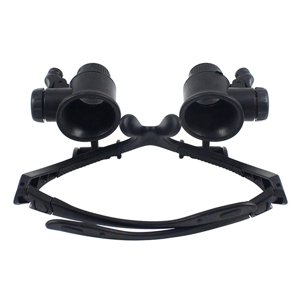 Occhiali da vista professionali regolabili con fascia per la testa lente d'ingrandimento a portato con lente d'ingrandimento occhiali 10X/15X/20X/25X lente d'ingrandimento