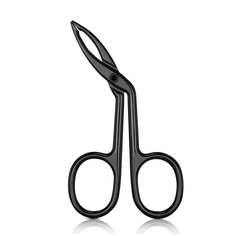 Rvs Professionele Elleboog Wenkbrauw Tang Clip Schaar Pincet Straight Puntige Wenkbrauw Epileren Makeup Beauty Tools