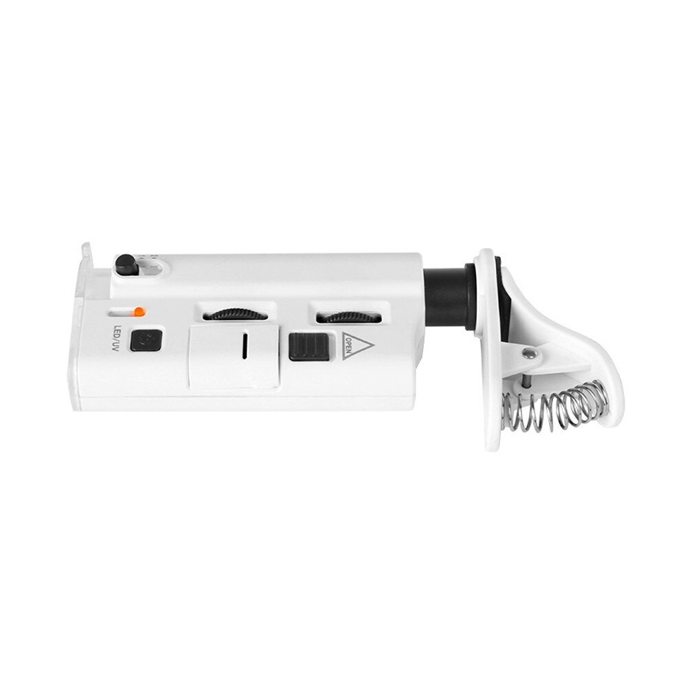 60-100X Cold-warm Light LED Cell Phone Microscope Universal Clip-type Microscope Magnifier with LED/UV Lamp Magnifiers
