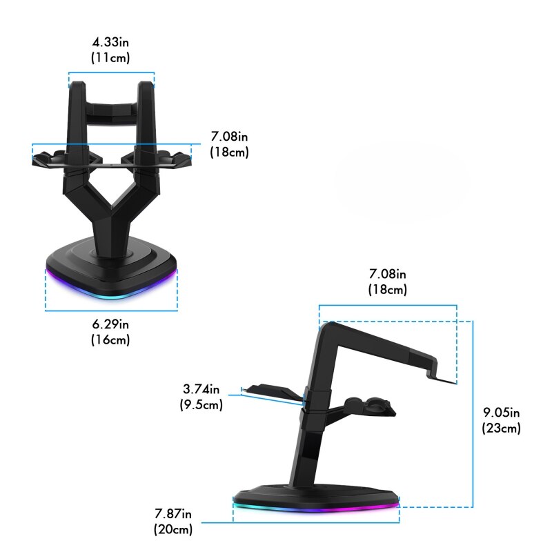 K3nb rgb-farbige ladestationen für quest 5.0v dc 3.0a 2/ pico neo 3 und helme – freisprech-ladebasis