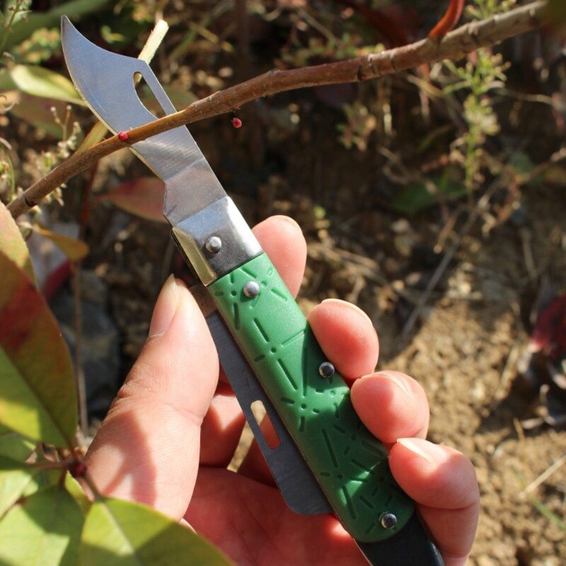 Blade Vouw Zaailing Tuin Ontluikende Boom Lifter Fruit Tool Mes Dunschiller Bark Cut Bloemist Rose Prun Graft Nursery