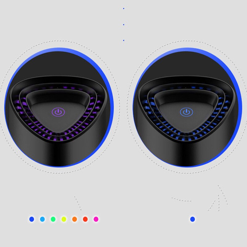 Car Air Purifier Air Cleaner with Negative Ion Hepa Fresh Portable USB Car Ion Purifier