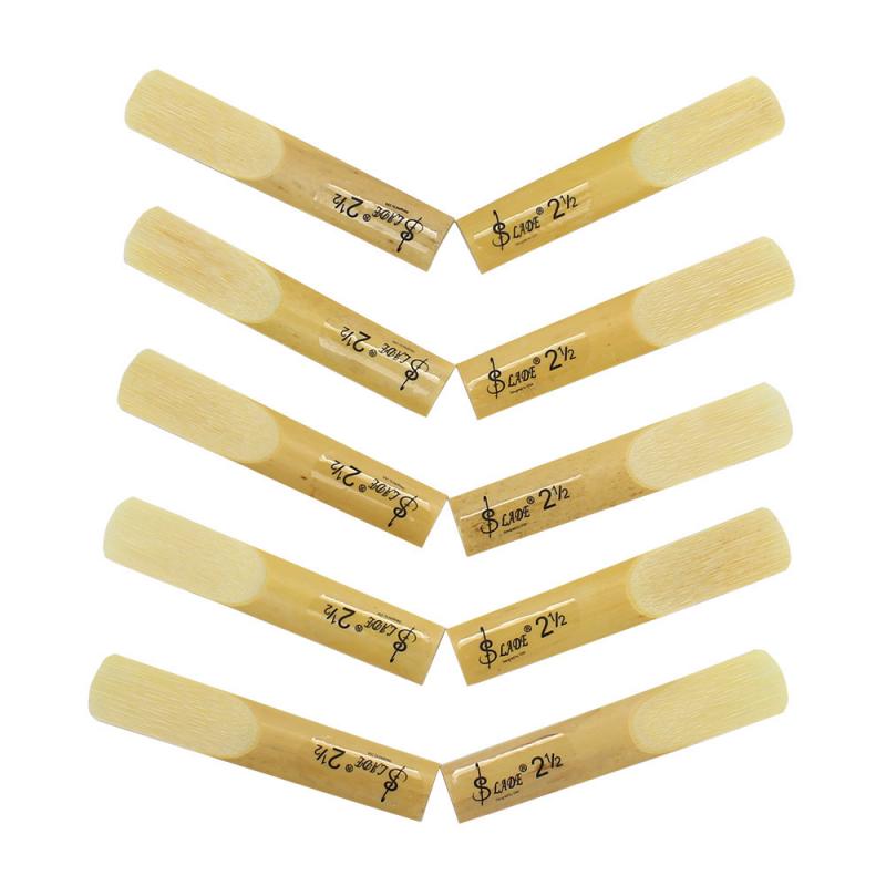 10 Stuks Van Alt/Tenor/Treble Saxofoon Riet Riet Saxofoon Accessoires De Intensiteit Is 2.5 Pure Voice Ronde geluid