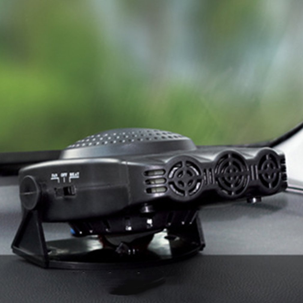 3Holes Auto Car Electric Heater Heating Fan Window Screen Demister Defroster 12/24V Defroster Glass Defogging Defrost
