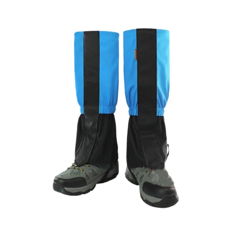 Ben gamacher vandtæt åndbar legging gamacher beskyttende benovertræk sne gamacher udendørs bjerg skiløb gå sportstøj: Blå