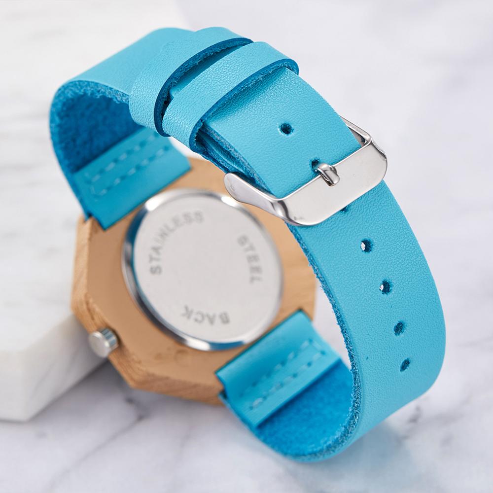 Treklokke menn kvinner kvartsimitasjon treklokke blå urskive sekskantetui klokker skinnbånd par håndleddsklokke reloj