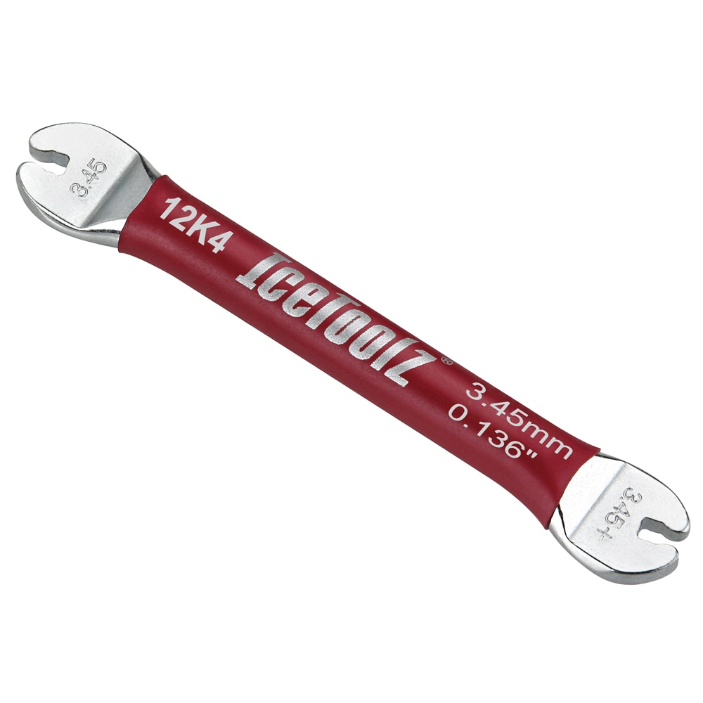 Icetoolz 12 k 4 cykel cykel ekernyckel för 3.45mm/80 ga./0.136 " nippel~ cykel reparation eker verktyg