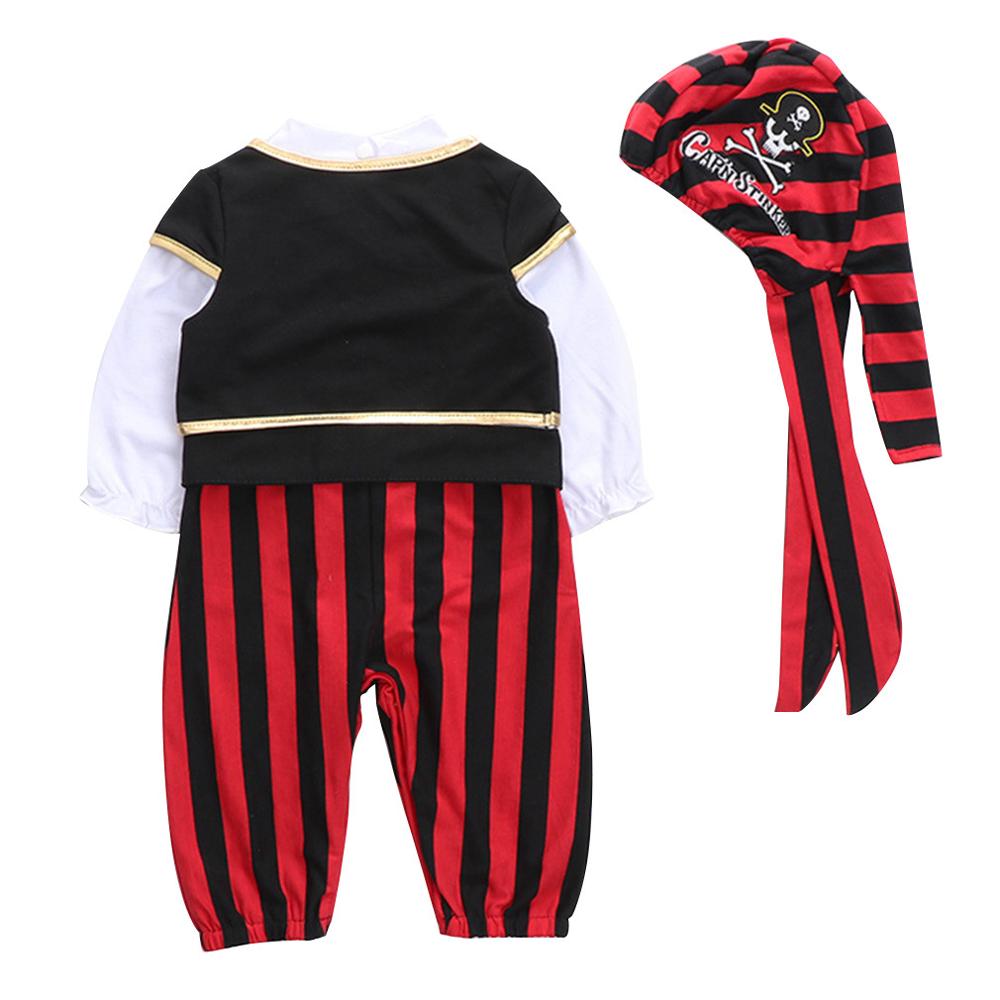 Ha Yi suit boy set Halloween pirate hat Siamese long sleeve robe