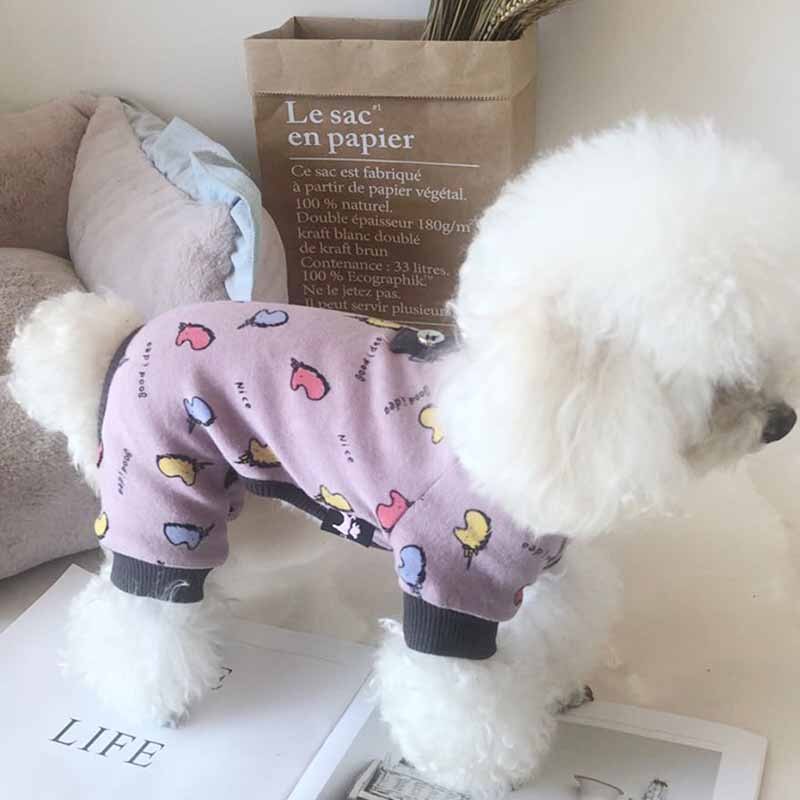 Ubrania dla zwierząt nowe modele jesienne i zimowe wełniane rozciągliwe ubrania dla misia niż panda ubrania czteronożne