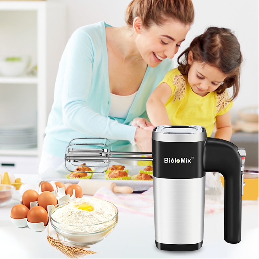 Mini Electric Food Blenders Egg Beater Whisk Multifunctional Food Processor Kitchen Mini Electric Manual Cooking Baking Tool