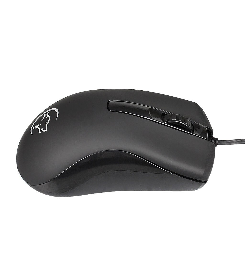 Low Noise Wired 2400DPI Optical USB Ergonomic Mouse Portable Ergonomic Computer Silent PC Laptop Mouse