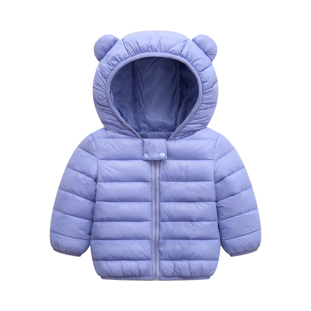 Veste pour les filles vêtements pour les enfants enfants garçons fille hiver manteaux veste zippée épais oreilles neige à capuche vêtements d'extérieur