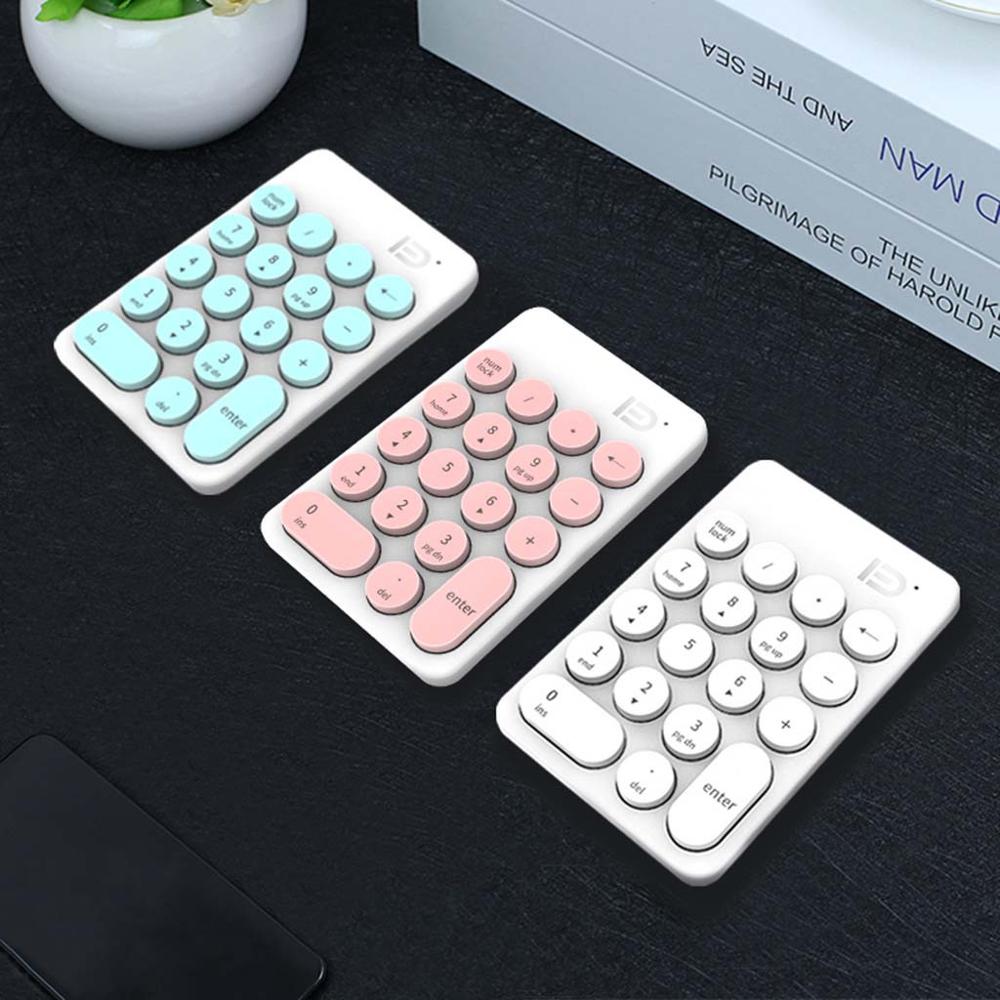 Wireless Number Keypad Accounting Keyboard ireless Digital Keyboard USB Number Pad 18 Keys Mini Numeric Keypad For Laptop PC