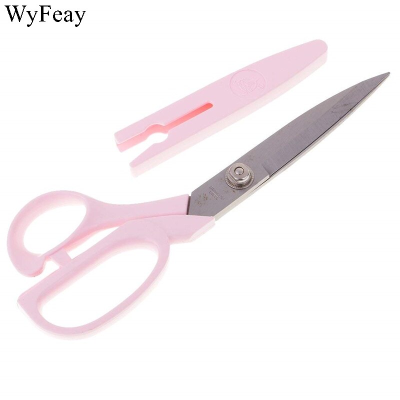 1 Pcs Pink With Cover High Carbon Stainless Steel Sewing Scissors Steel Tailor Scissors Dressmaking Fabric Shears