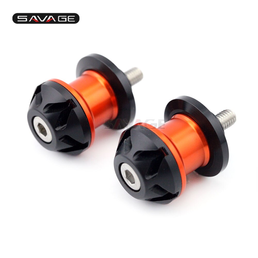 Bras oscillant bobines curseur pour SUZUKI GSXR GSX-R 600/750/1000 GSXS GSX-S 750/1000/1000F GSXR600 GSXR750 GSXR1000 GSXS750 vis de support: Orange