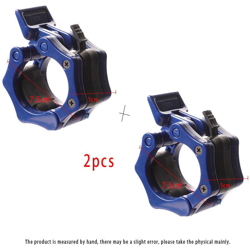 Dumbbell Ring Clip 5cm, 1 Pair, Weight Lever, Accessories 50mm Dumbbell Pliers for Gymnastics, Weight Training: Blauw
