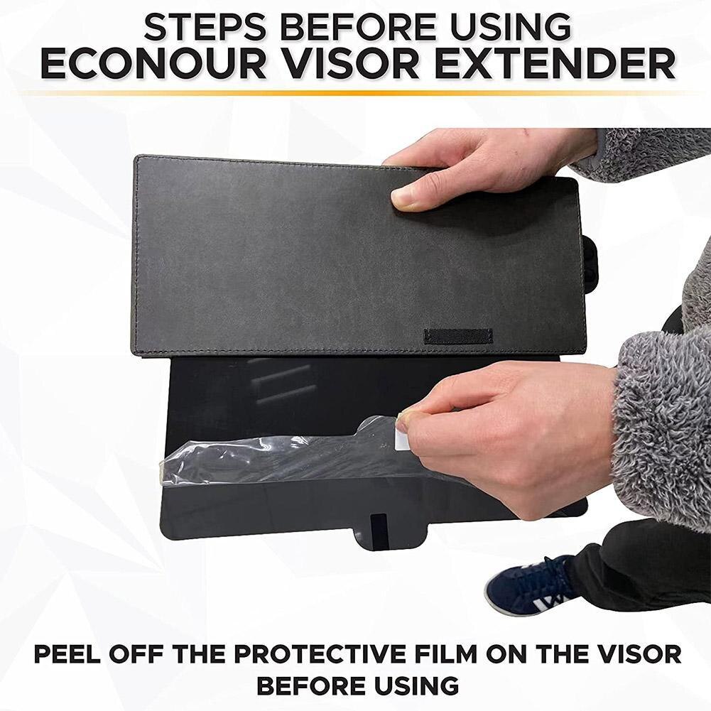 Auto Zonneklep Extension Extender Front Side Window Schaduw Gepolariseerde Anti-Glare Truck Elastiekjes Verstelbare Zonneklep