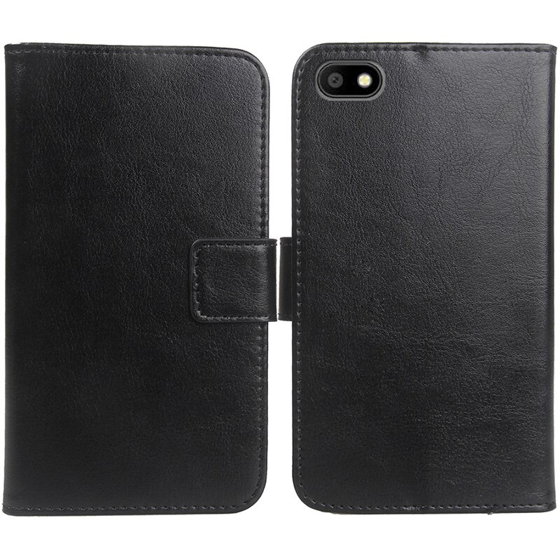 For SFR Altice S23 5" Solid Color Leather Flip with Card Packet Bags Phone Case for SFR Altice S23 Holster