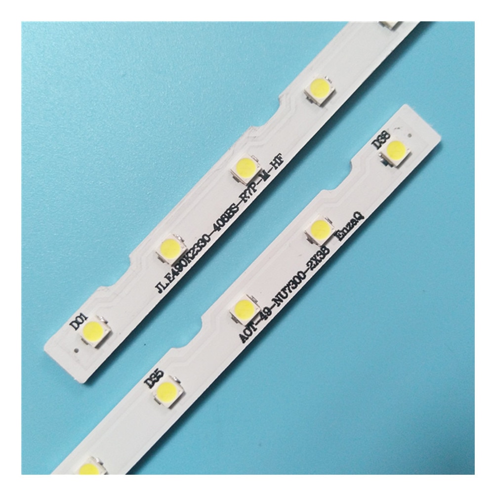 2 stk led -bakgrunnsbelysningsliste for samsung  ue49 nu 7100 ue49 nu 7102 ue49 nu 7140u ue49 nu 7670 ue49 nu 7120 ue49 nu 7170 un49 nu 7100 ue49 nu 7100k
