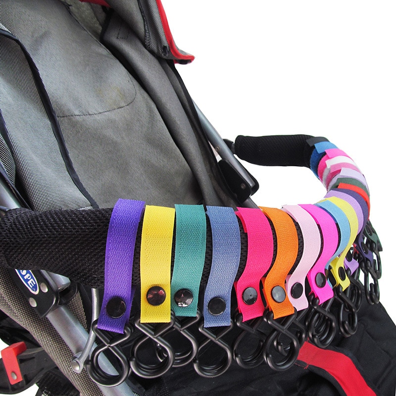 4Pcs/lot Baby Stroller Hook Clips Pushchair strong 2 Hooks Strap hanger baby stroller accessories baby carriage